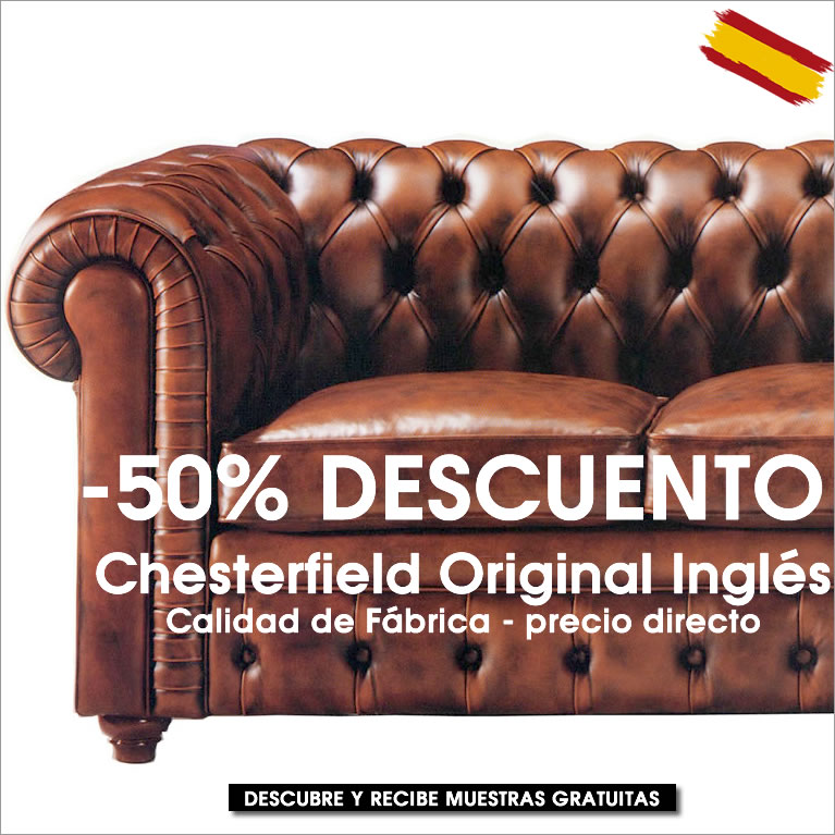 Sof&aacute; Chester y Chesterfield original Ingl&eacute;s